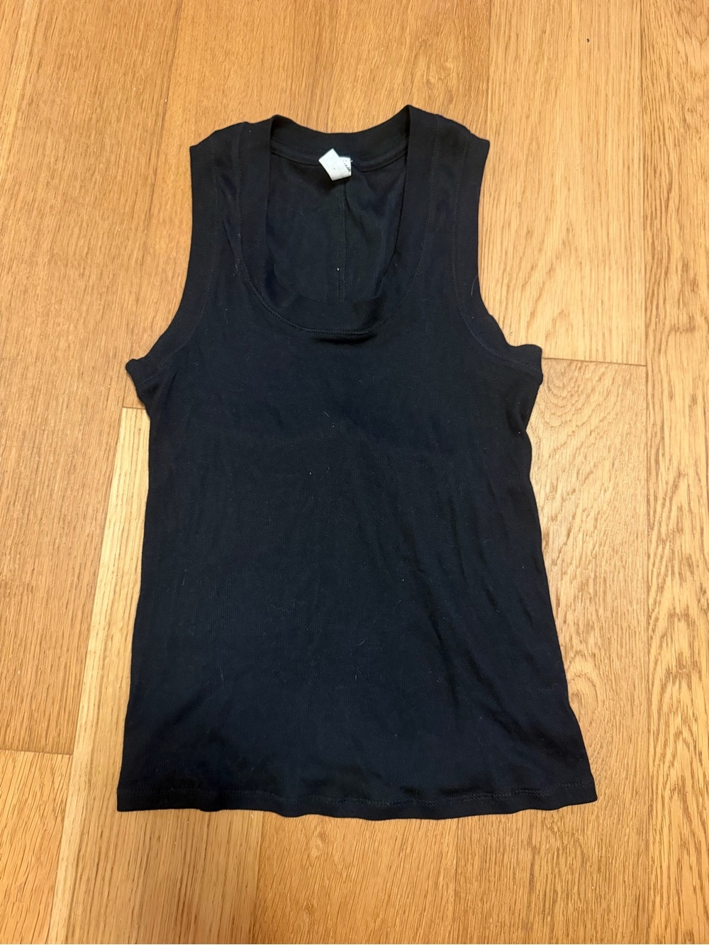 Free People Black Scoop Neck Tank